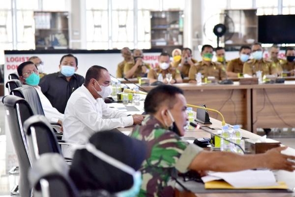 Pertemuan Camat dan Lurah se-Kota Medan, Gubernur: Ingatkan Warga Protokol Kesehatan